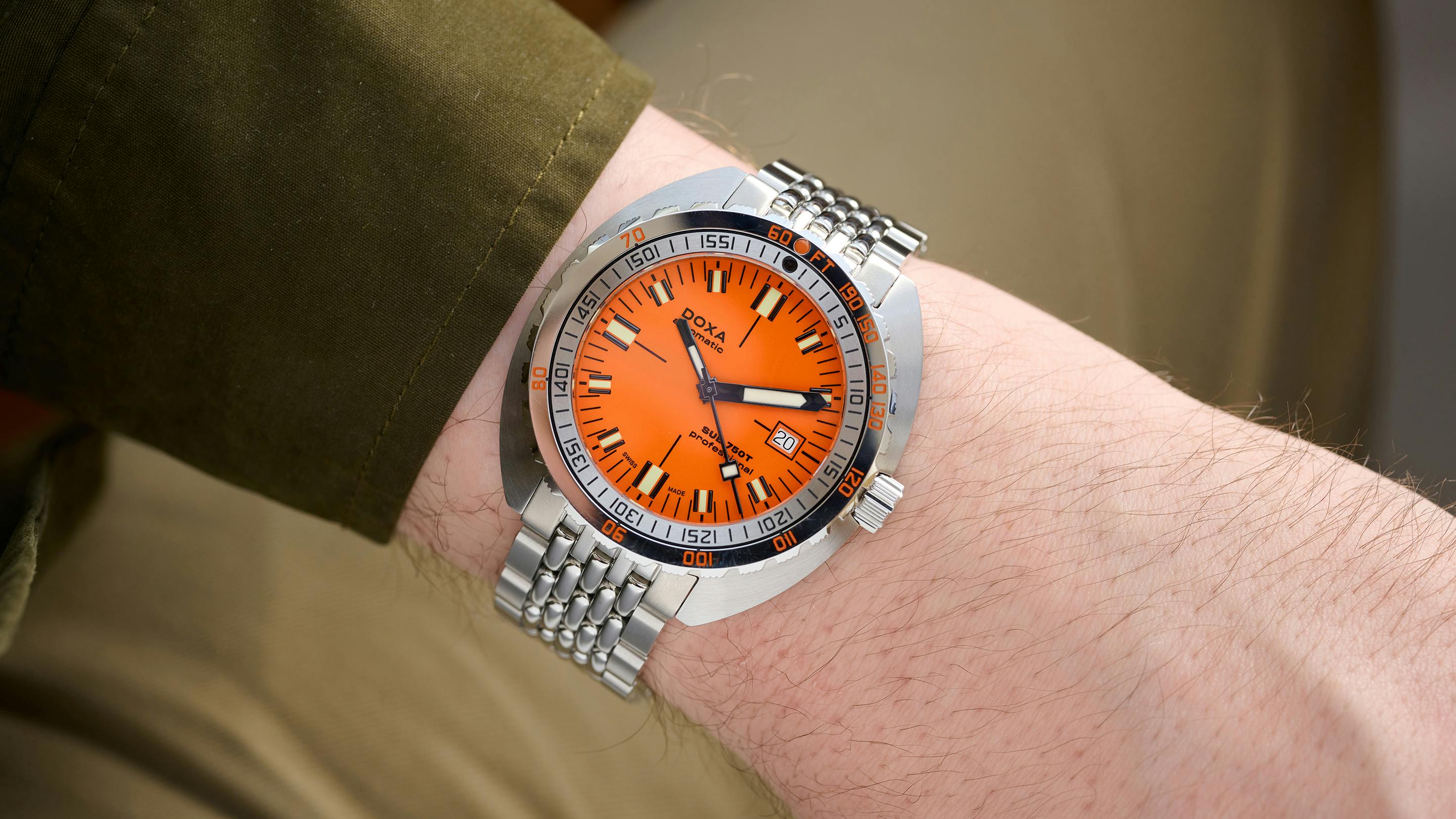 Hands-On: The Doxa SUB 750T – A Big Watch That Wears Just Right