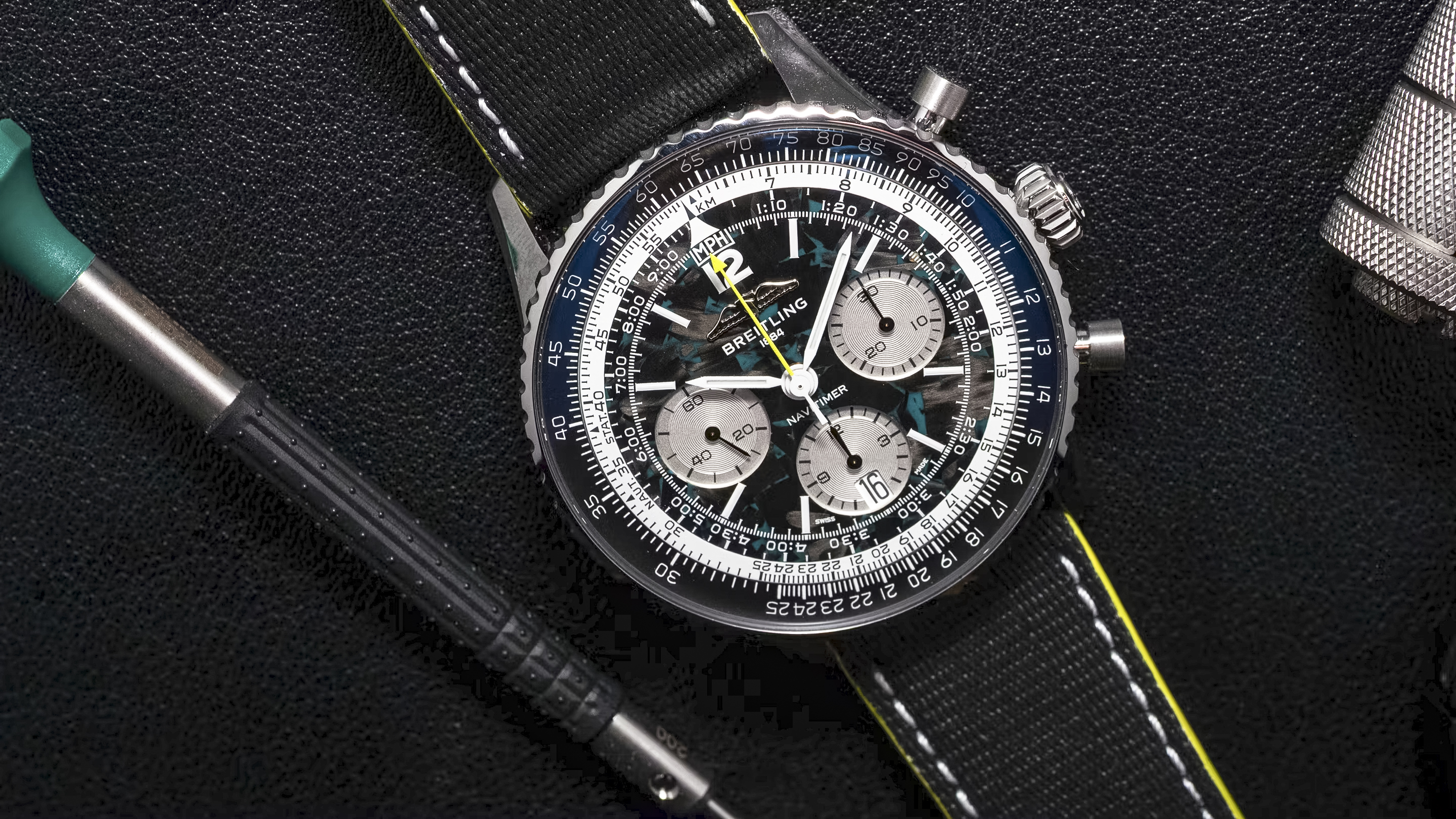 Hands-On: The Breitling Navitimer B01 Chronograph 43 Aston Martin Aramco Formula One Team