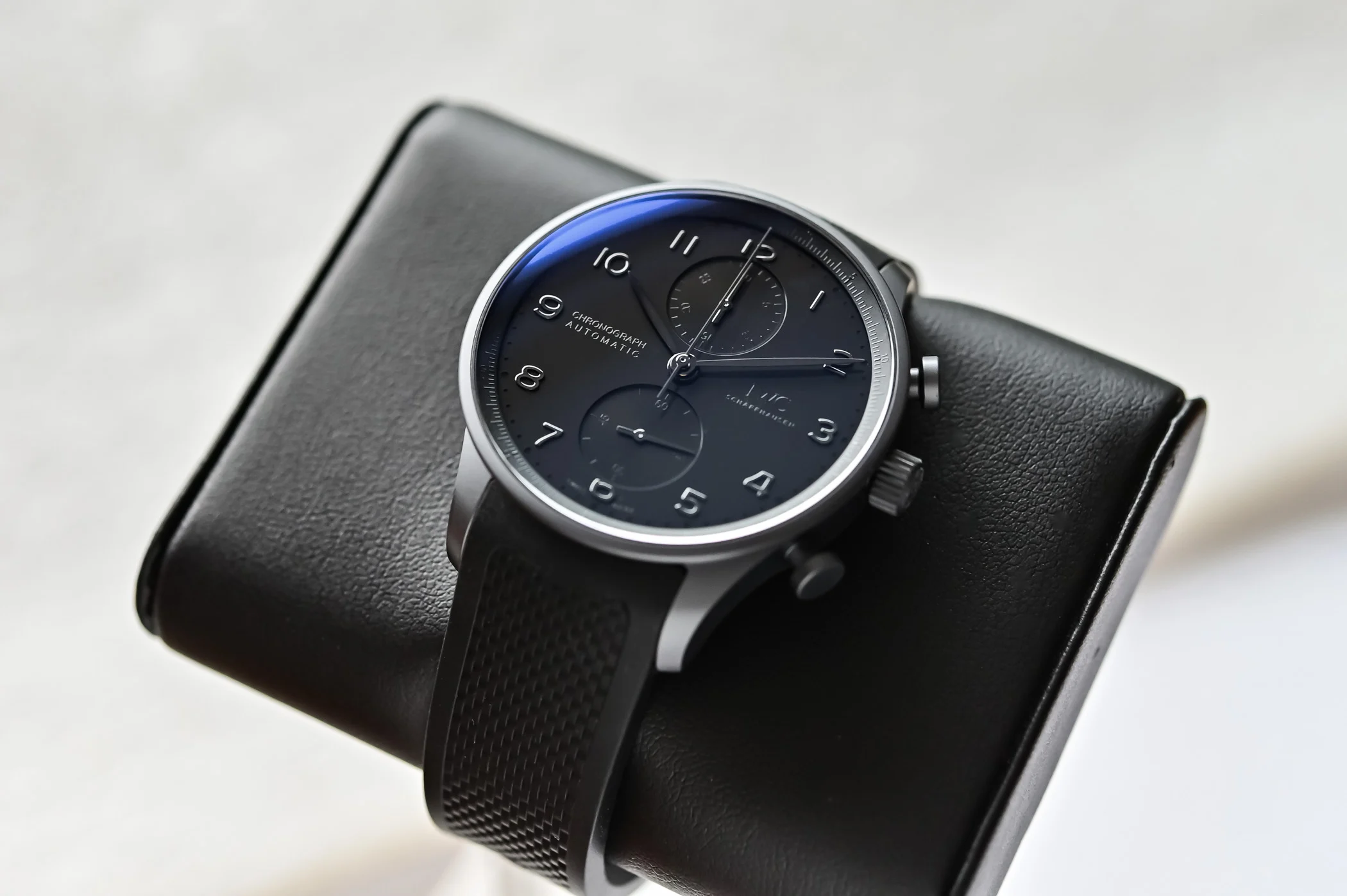 First Look – The IWC Portugieser Chronograph Ceratanium, the Icon in Dark Mode