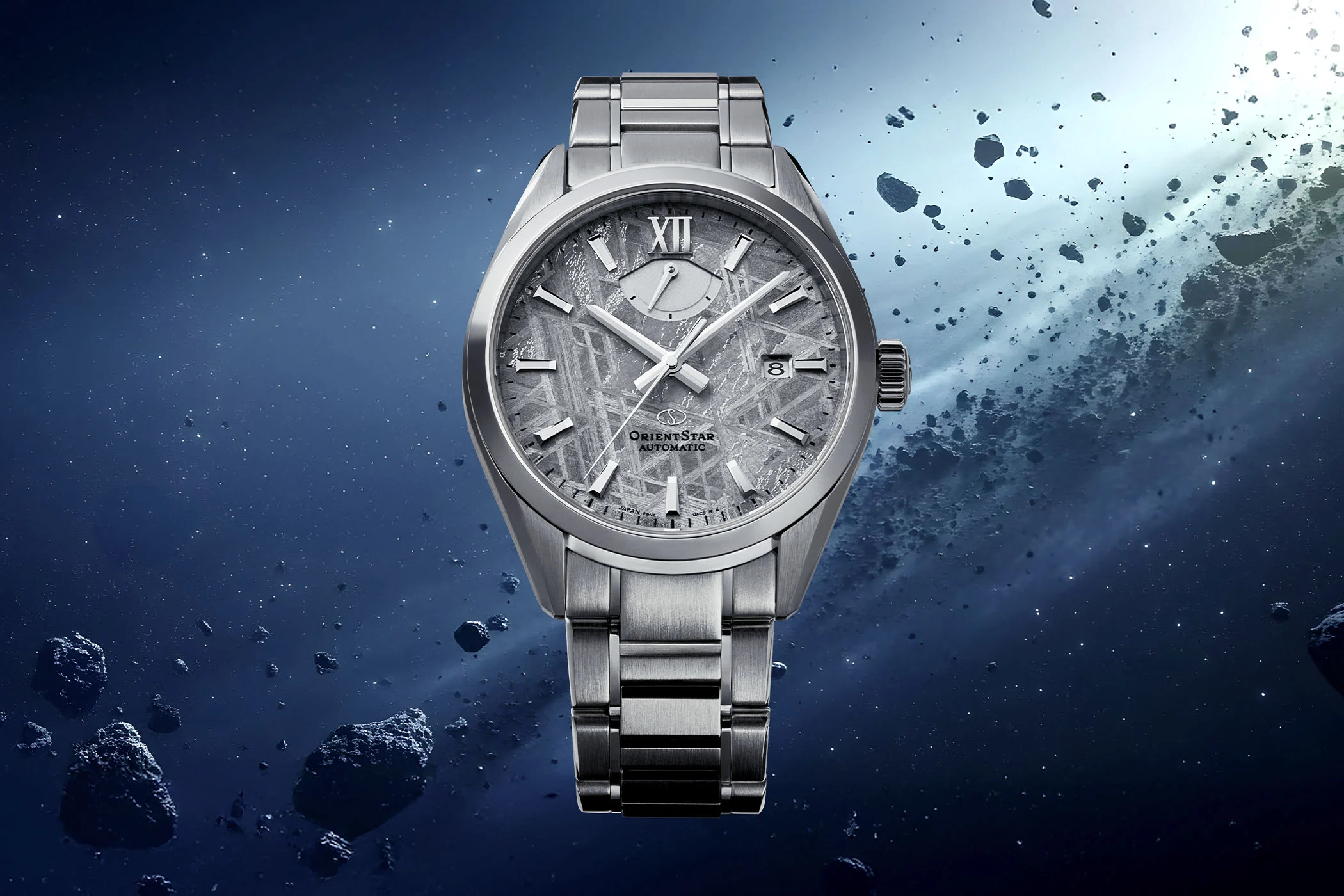 Introducing – Orient Star M34 F8 Date Meteorite 75th Anniversary