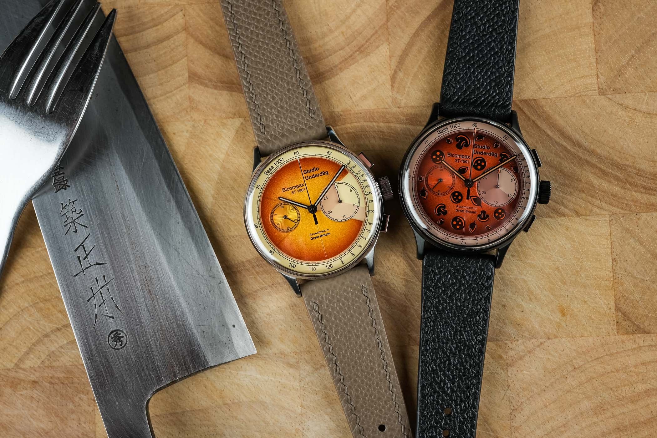 First Look – Studio Underd0g and Time+Tide Hand Delivered, Again, with a new Duo of Pizza-Themed Watches