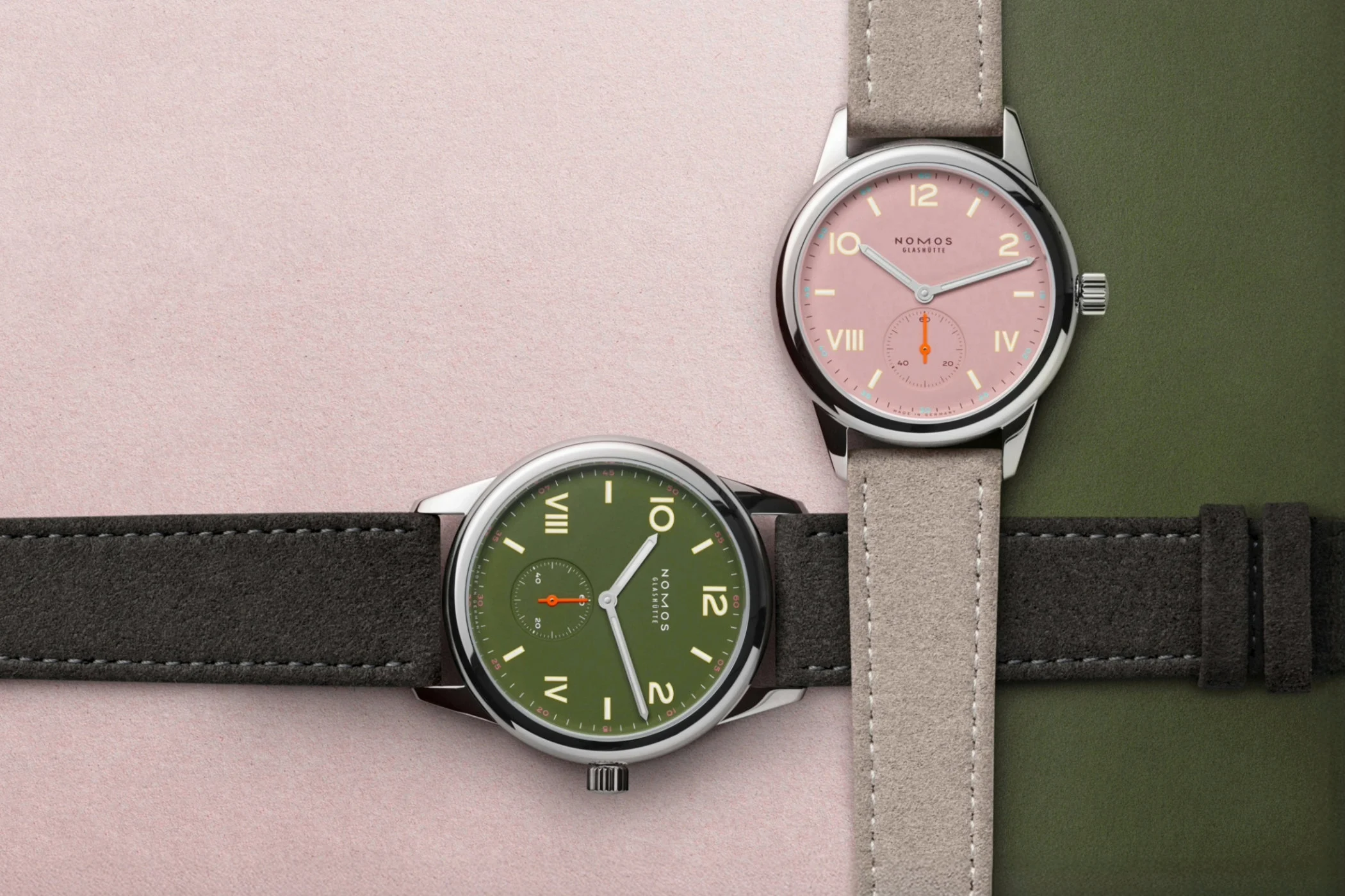 Introducing – The New Nomos Club Campus Full Rose and All Olive Editions