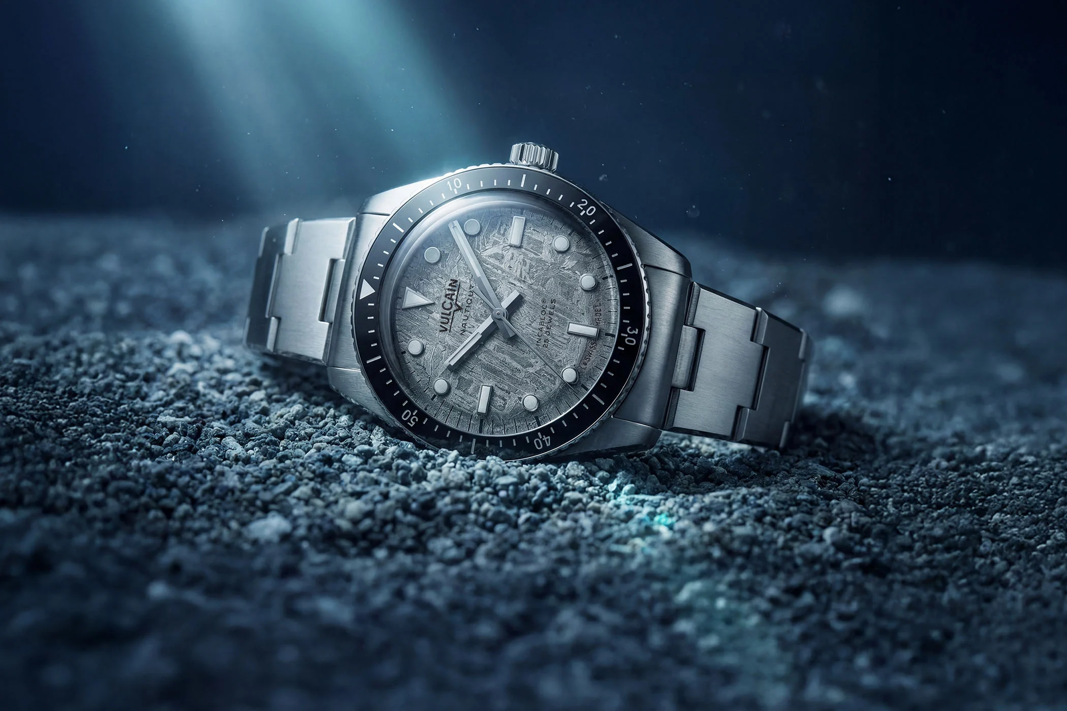 Introducing – The Vulcain Skindiver Nautique Meteorite, a New Dial for a Compact Diver