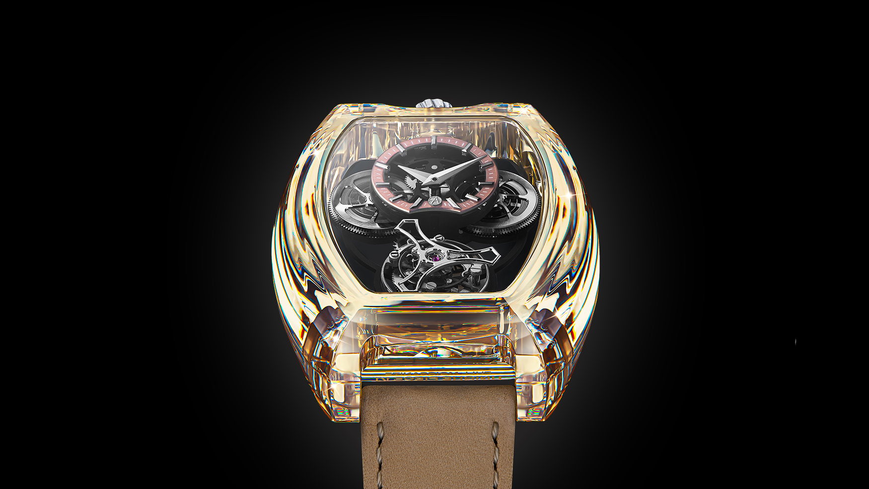 ArtyA pushes case material boundaries with the new Purity Moissanite Curvy Tourbillon