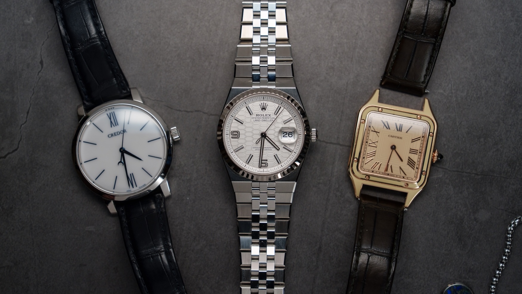 Rolex Land-Dweller surprise reveal + Credor, Cartier & more — Zach’s 3-WATCH THROW DOWN