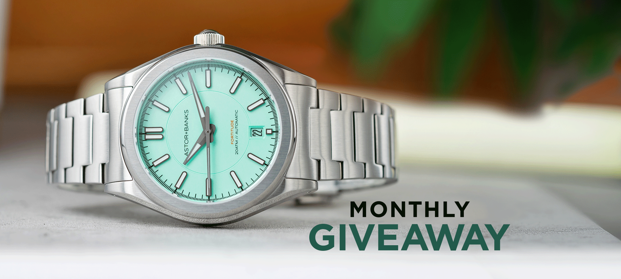 WATCH GIVEAWAY: Astor+Banks Fortitude Pro Mint Green